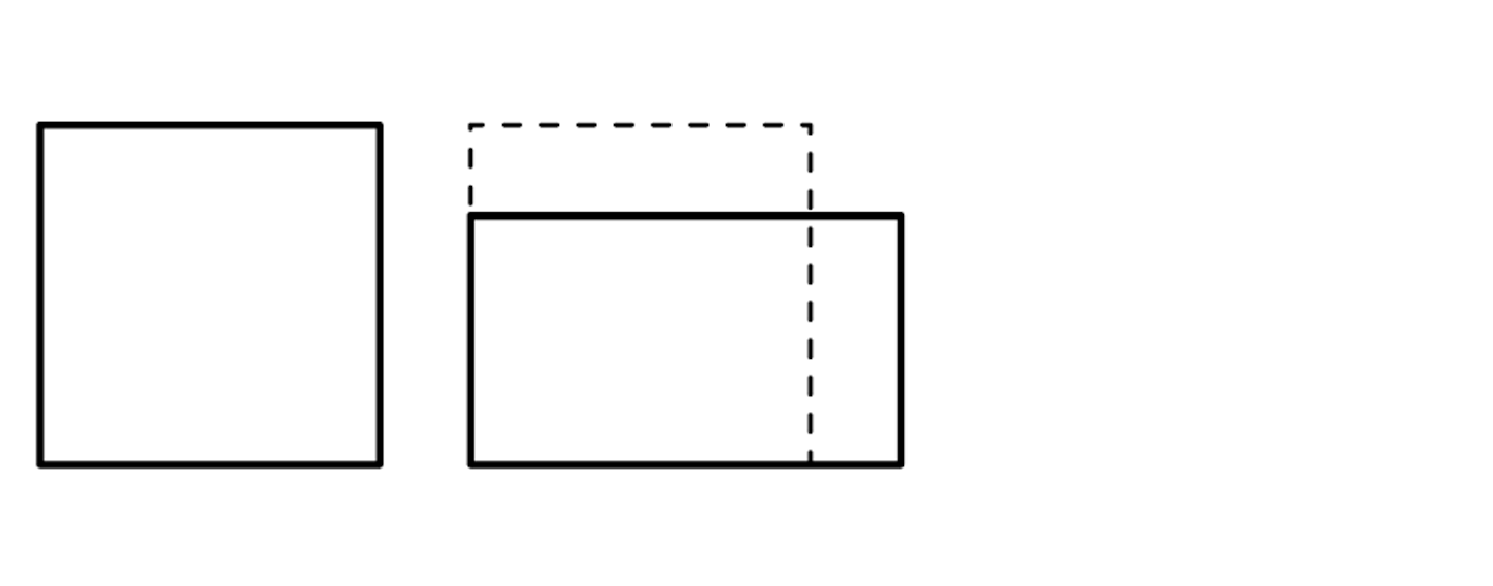 Čtvercový a obdélníkový pozemek