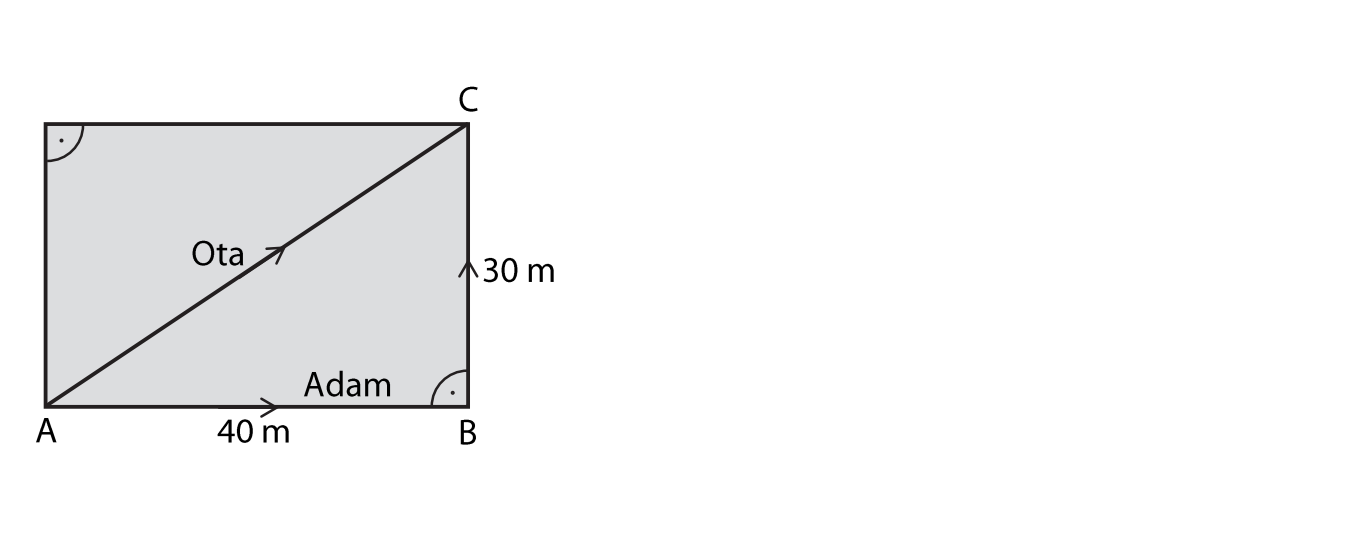 Obdélník s cestami Adama a Oty
