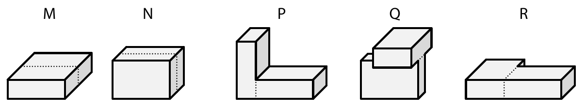 Kvádry M, N, P, Q, R
